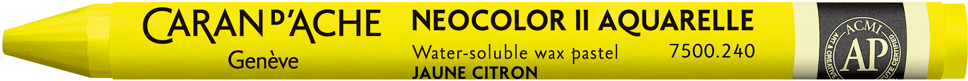CARAN D'ACHE Crayons de cire Neocolor II 7500.240 jaune-citron