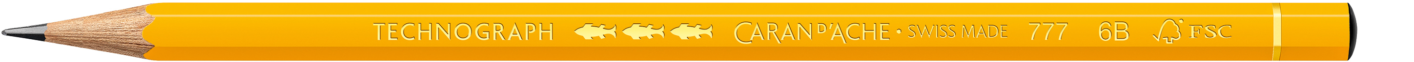 CARAN D`ACHE Bleistift Technograph 6B gelb<br>