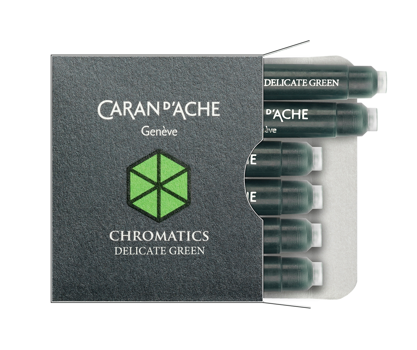 CARAN D'ACHE Cartouche d'encre 8021.221 Delicate Green 6 pcs.