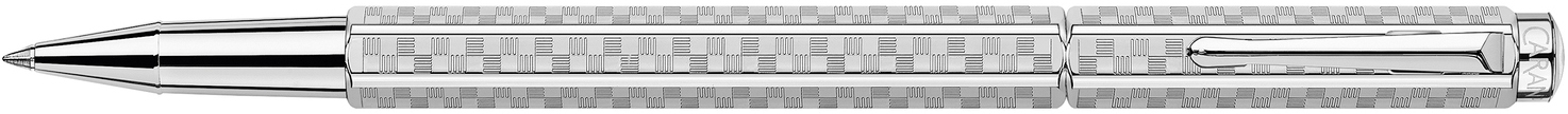 photo CARAN D'ACHE Stylo roller Ecridor Damier 838.566 platiné