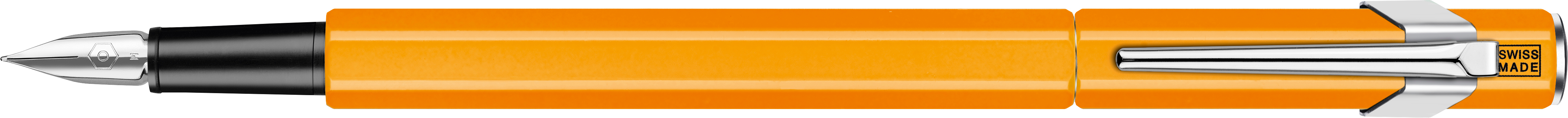 CARAN D'ACHE Stylo plume 849 M 840.030 orange fluo, verni