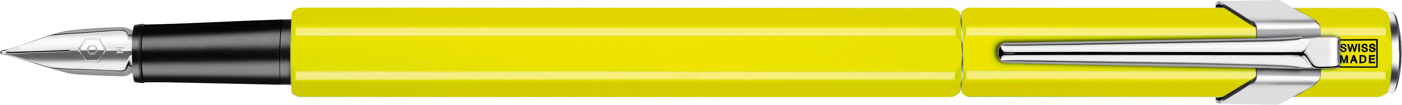 CARAN D'ACHE Stylo plume 849 M 840.470 jaune fluo, verni jaune fluo, verni