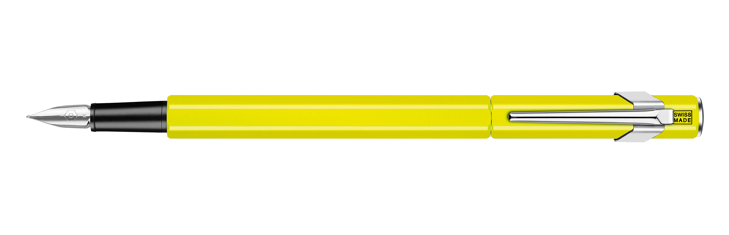 CARAN D'ACHE Stylo plume 849 F 841.470 jaune fluo, verni