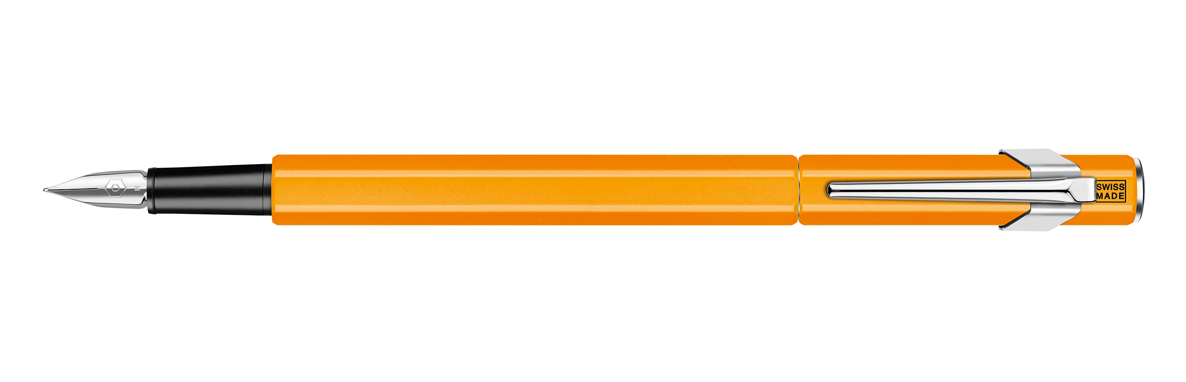 CARAN D'ACHE Stylo plume 849 EF 842.030 orange fluo, verni