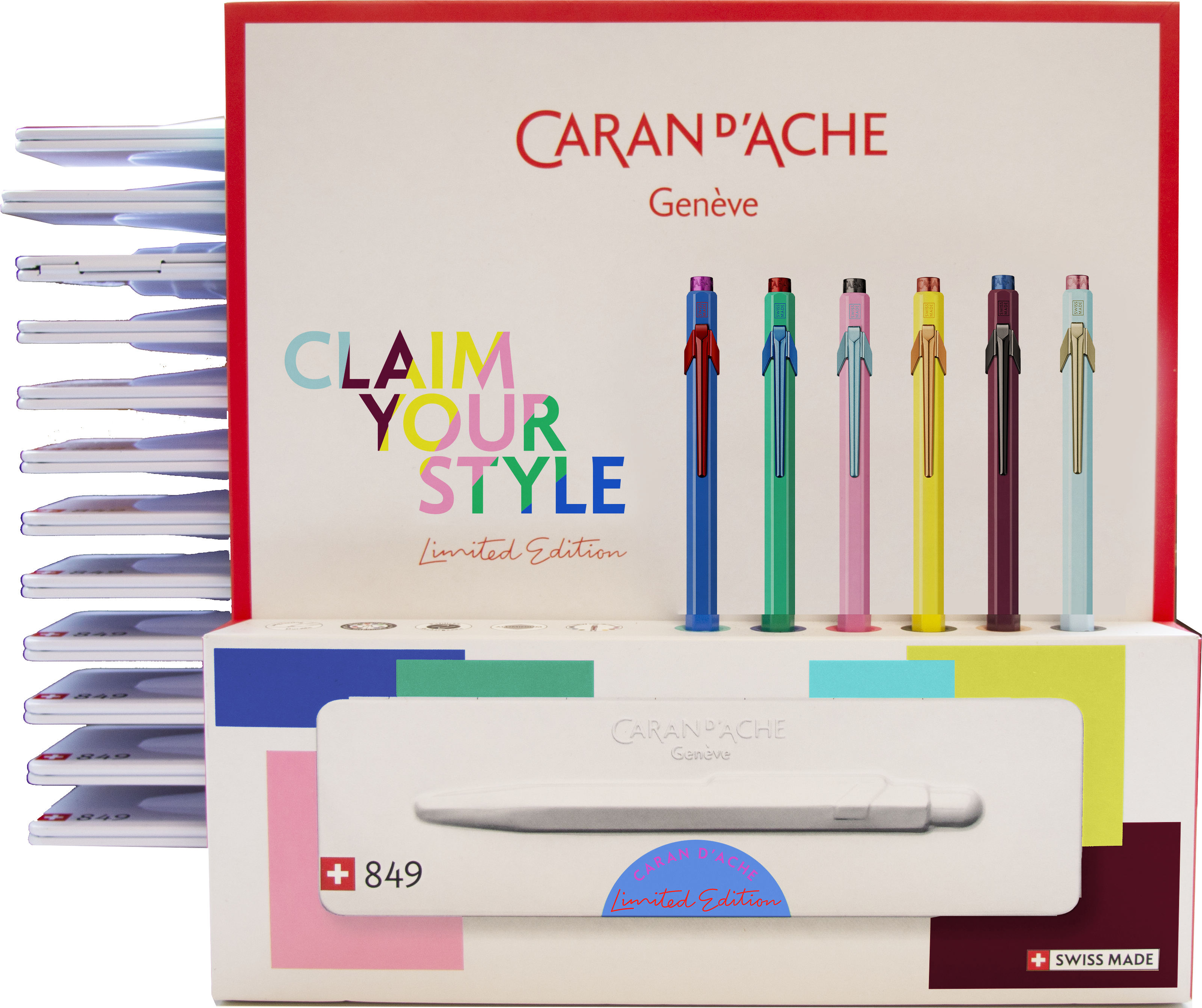 CARAN D'ACHE Kugelschreiber 849 849.540 CLAIM YOUR STYLE 2 12 Stück