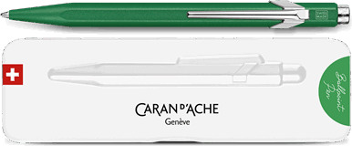 CARAN D'ACHE Stylo à bille 849 Colormat-X 849.734 vert, Slimpack