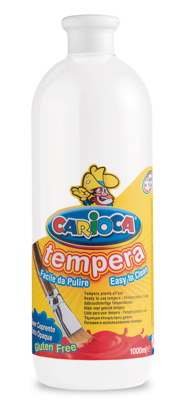 photo CARIOCA Couleurs Tempra 1000ml 3383 blanc