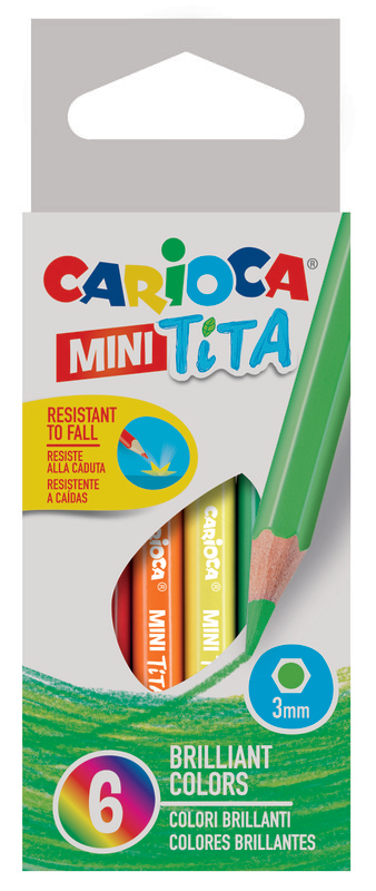 CARIOCA Crayon Mini Tita 3mm 42322 6 pcs.