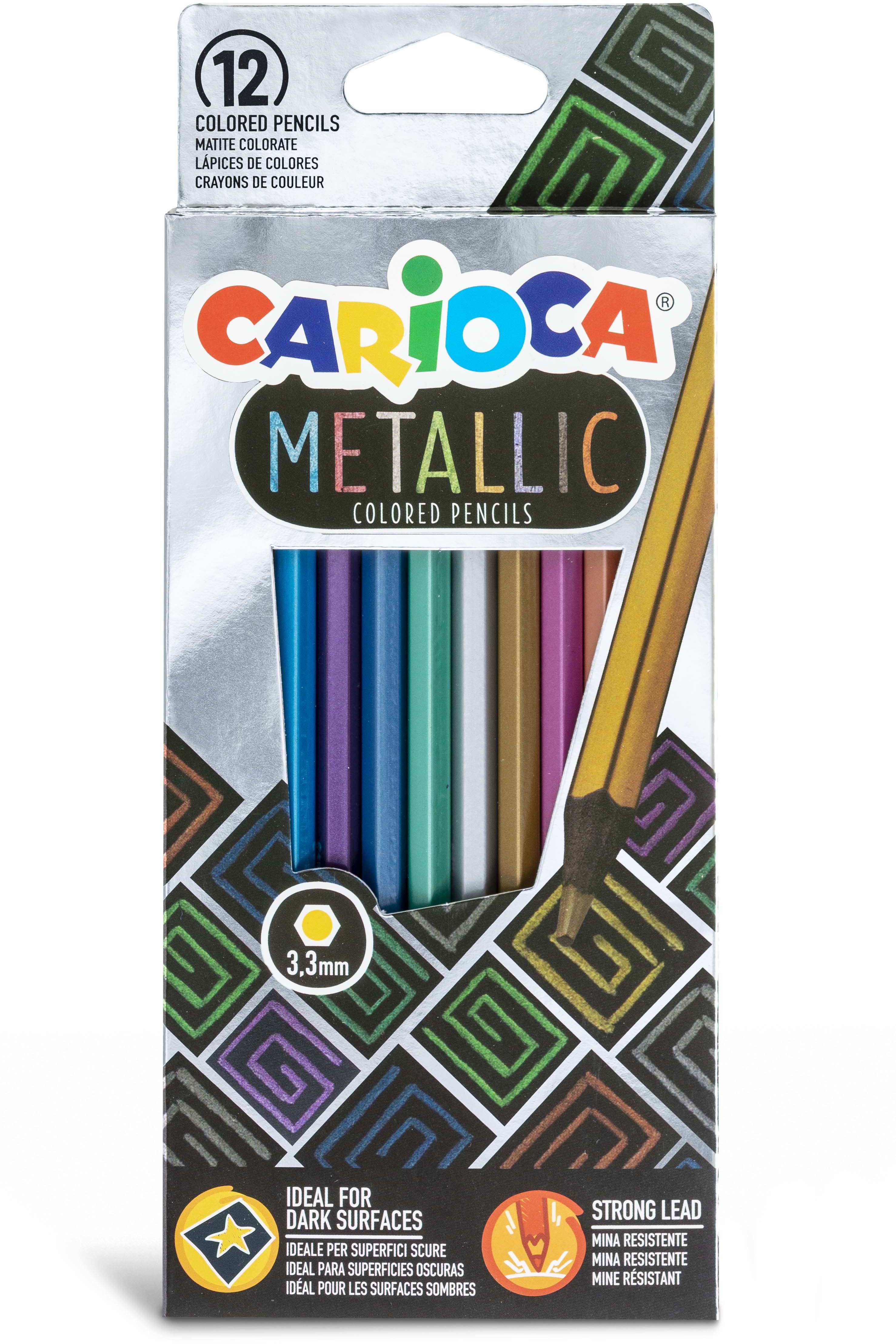 CARIOCA stylos à fibres Metallic 43164 Metallic E-12 Metallic E-12