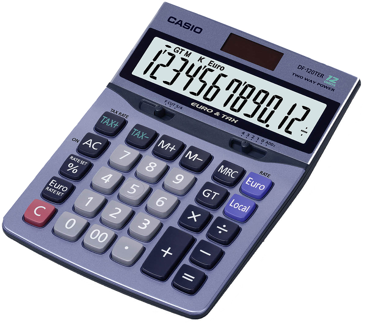 CASIO Calculatrice de table DF-120TER