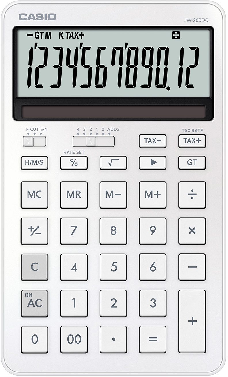 photo CASIO Calculatrice JW-200DQ blanc