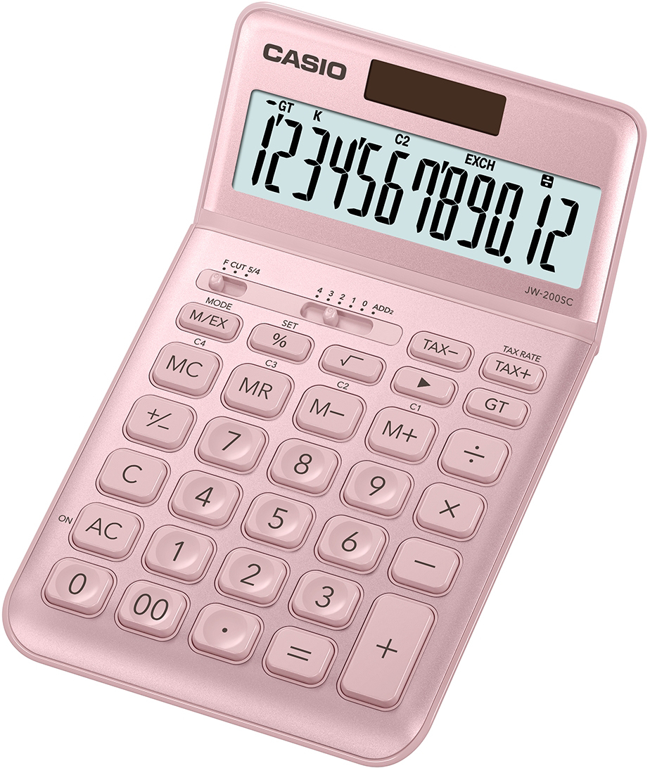 CASIO Calculatrice de table JW-200SC-PK pink