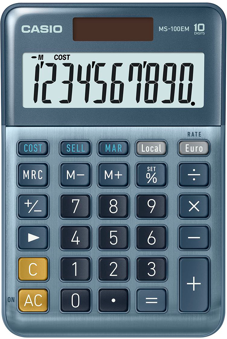 CASIO Calculatrice de table MS-100EM