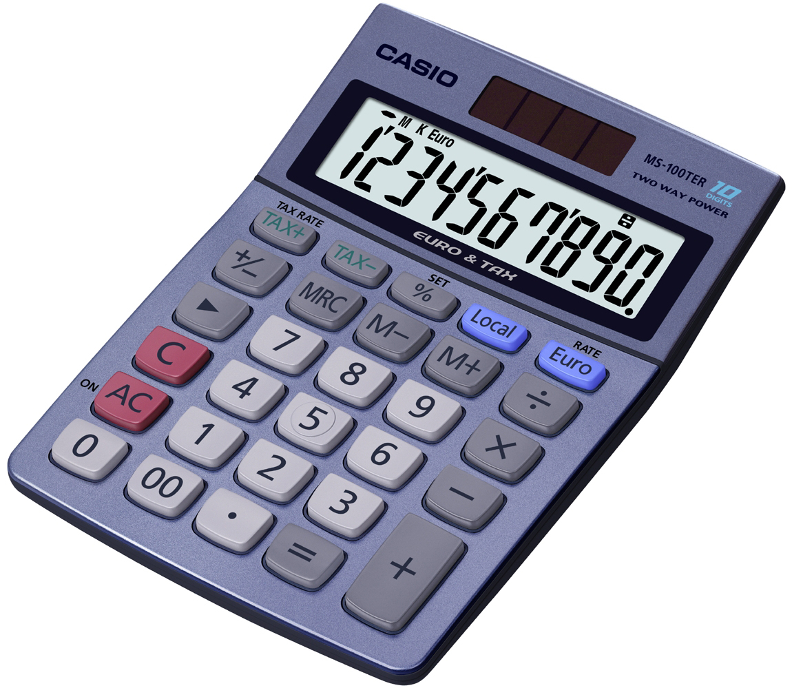 CASIO Calculatrice de table MS-100TER