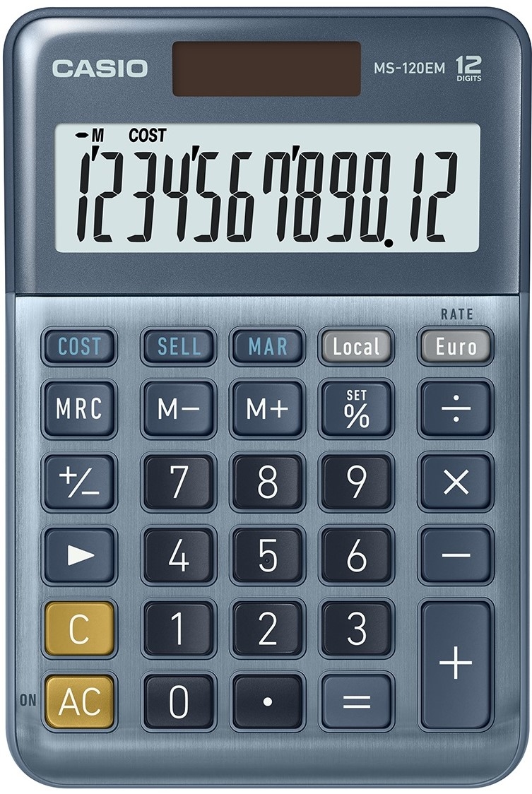 CASIO Calculatrice de bureau MS-120EM