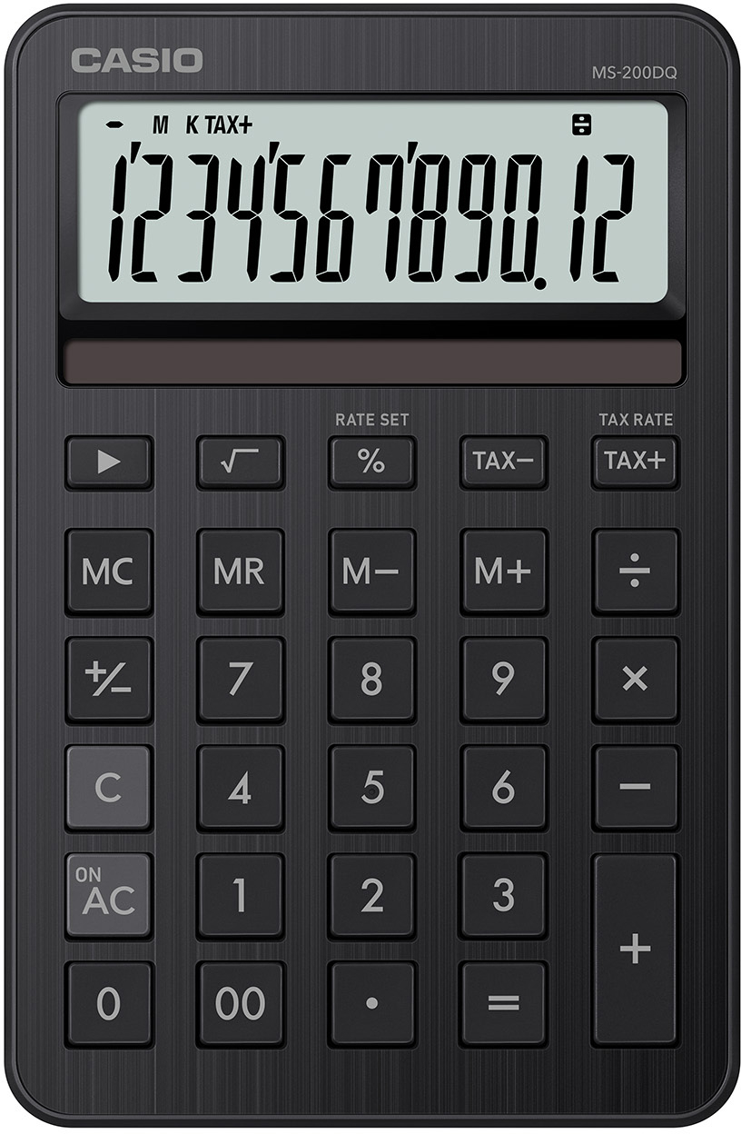photo CASIO Calculatrice MS-200DQ noir