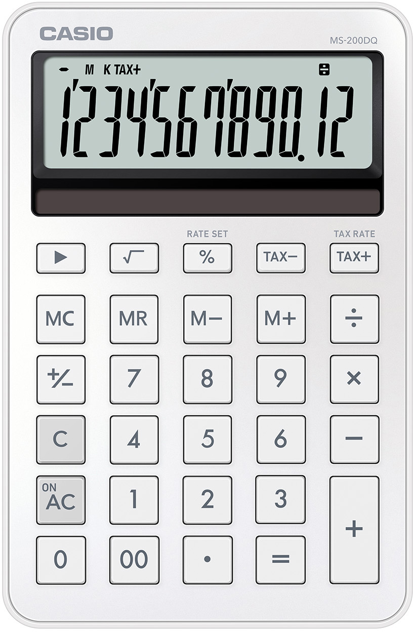 photo CASIO Calculatrice MS-200DQ blanc