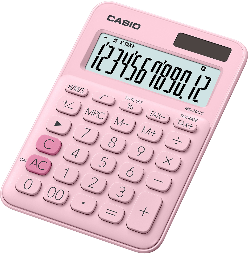 CASIO Calculatrice de table MS-20UC-PK pink