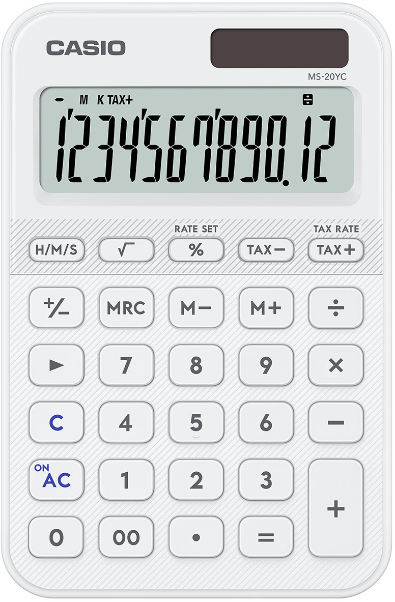 photo CASIO Calculatrice MS-20YC blanc