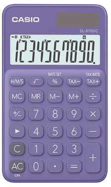 CASIO Calculatrice SL-310UC-PL violet