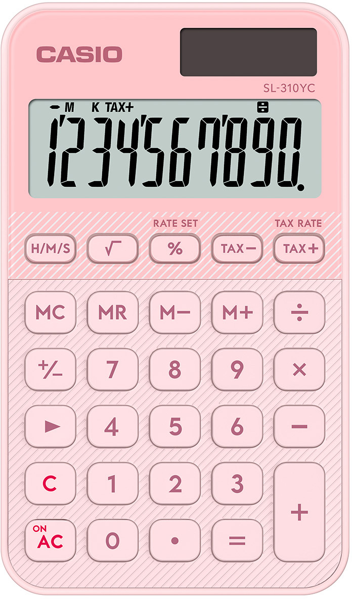 photo CASIO Calculatrice SL-310YC rose clair