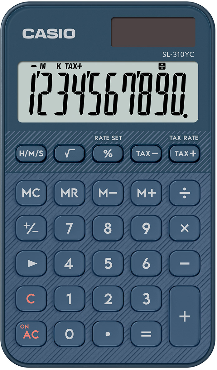 photo CASIO Calculatrice SL-310YC bleu foncé