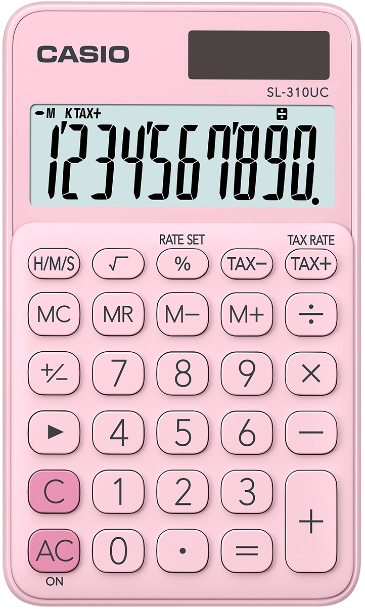CASIO Calculatrice SL310UCPK 10 chiffres pink