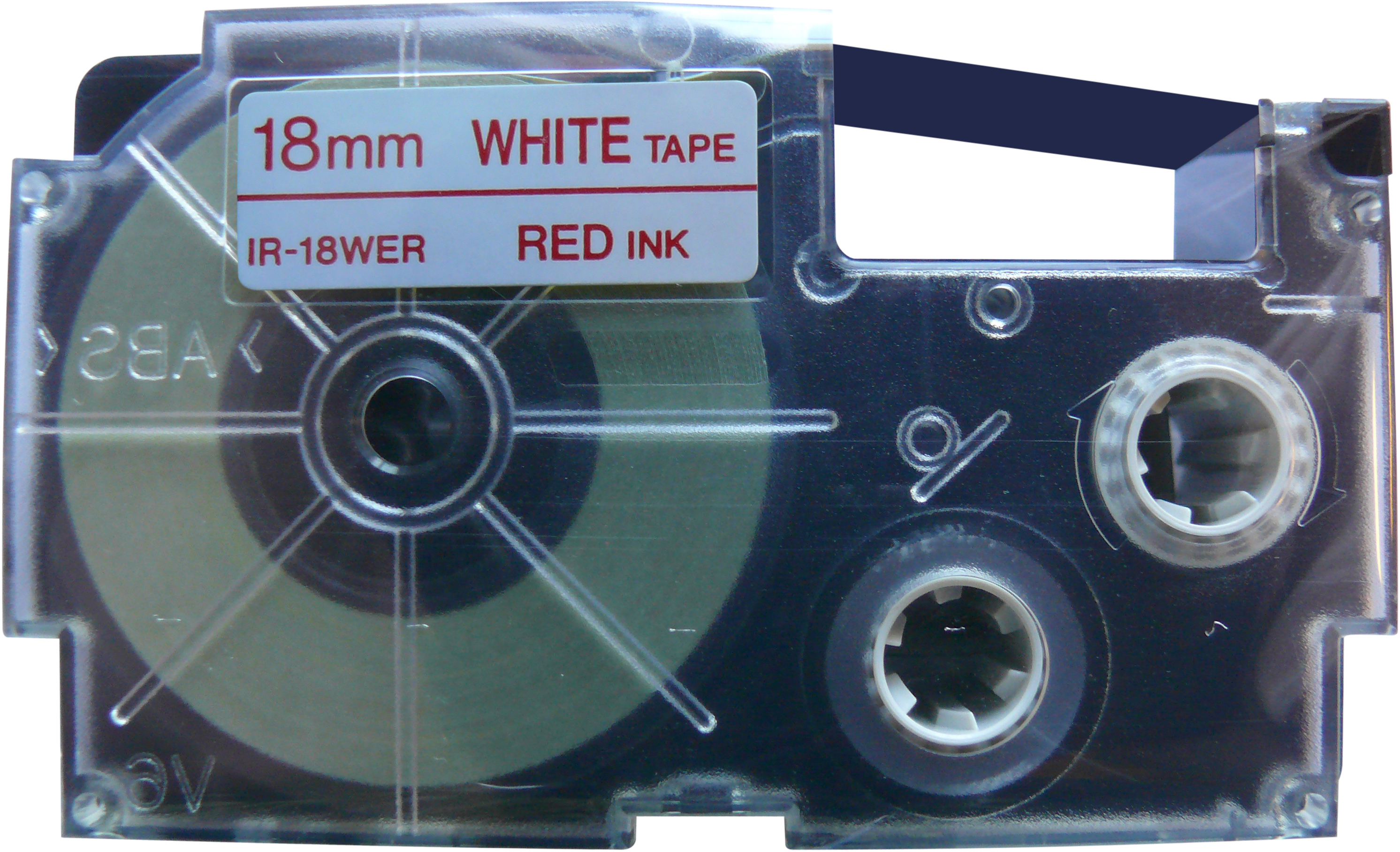 CASIO Ruban 18mm/8m XR-18WER1 rouge/blanc