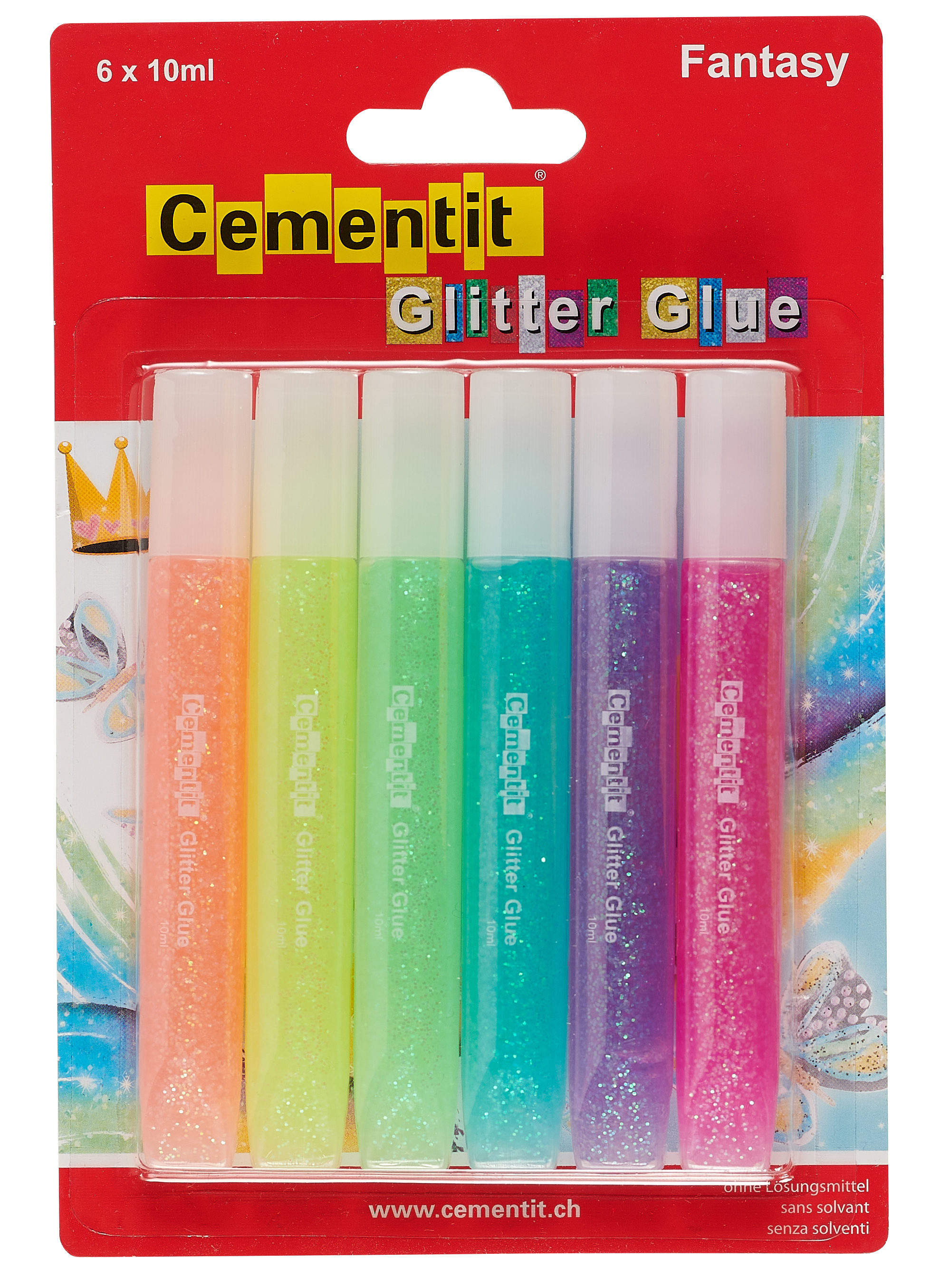 CEMENTIT Glitter Glue Fantasy 52.015.20 6x10ml