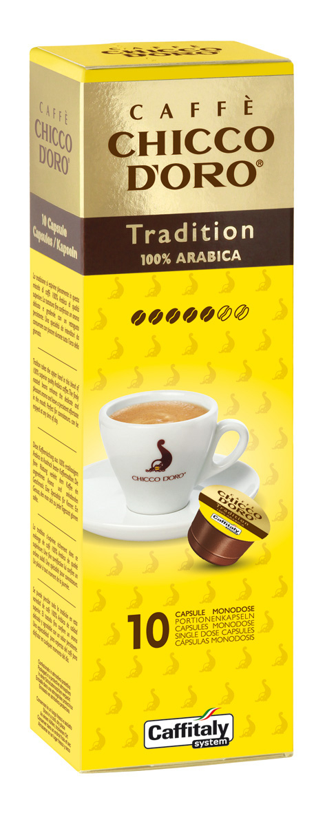 CHICCO D'ORO Kaffee Caffitaly 802000 Tradition Arabica 10 Stück