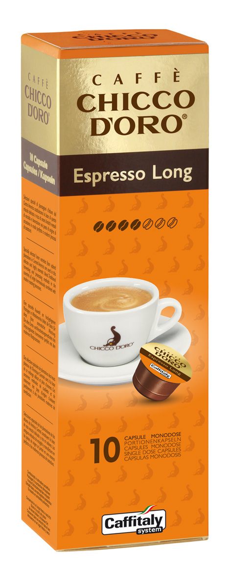 CHICCO D'ORO Kaffee Caffitaly 802031 Espresso Long 10 Stück
