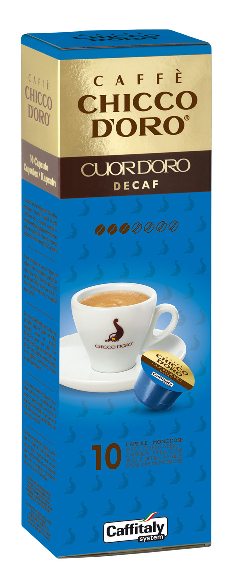 CHICCO D'ORO Kaffee Caffitaly 802284 Cuor d'Oro Decaf 10 Stück