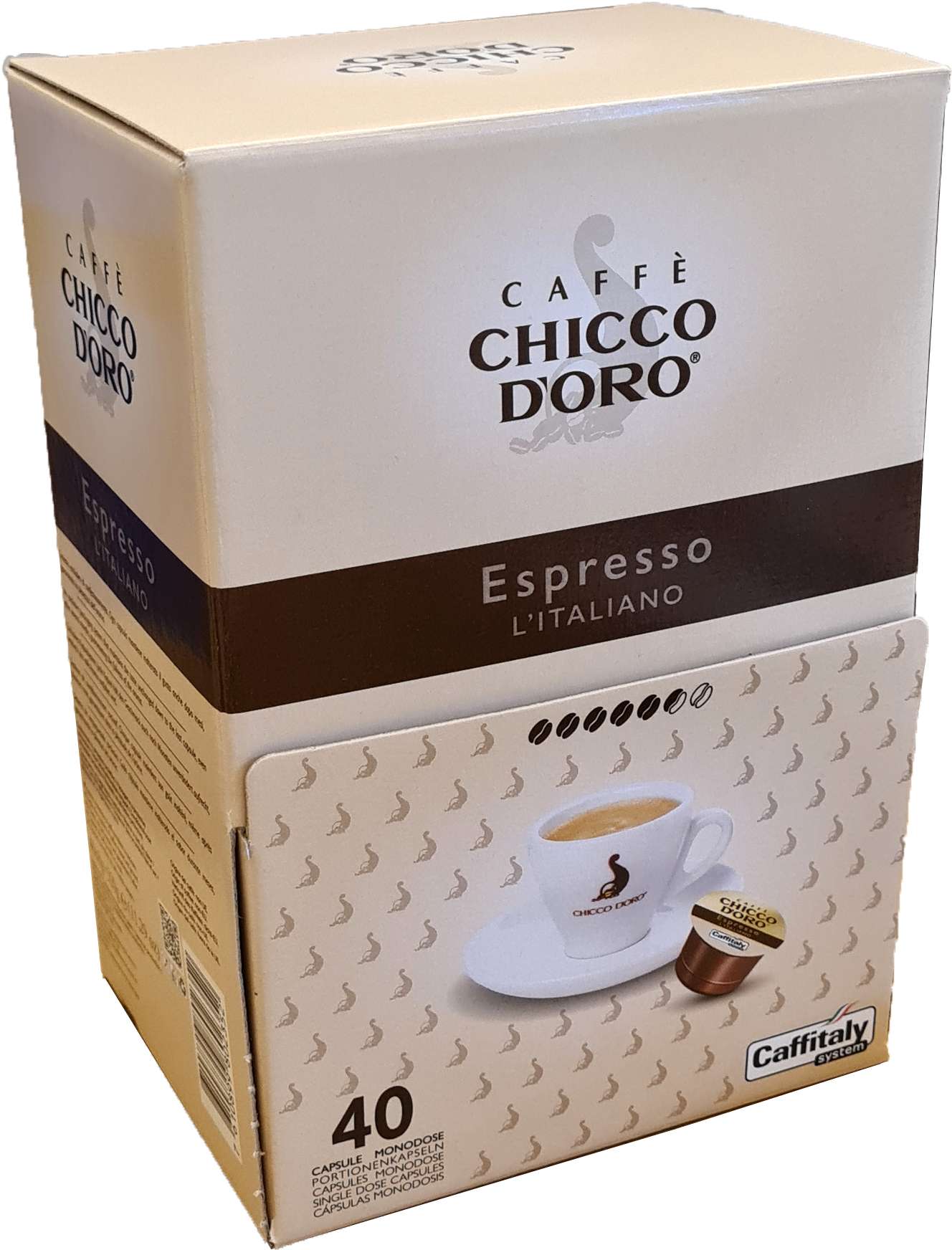 CHICCO D'ORO Café Caffitaly 802352 Espresso Italiano 40 pcs.