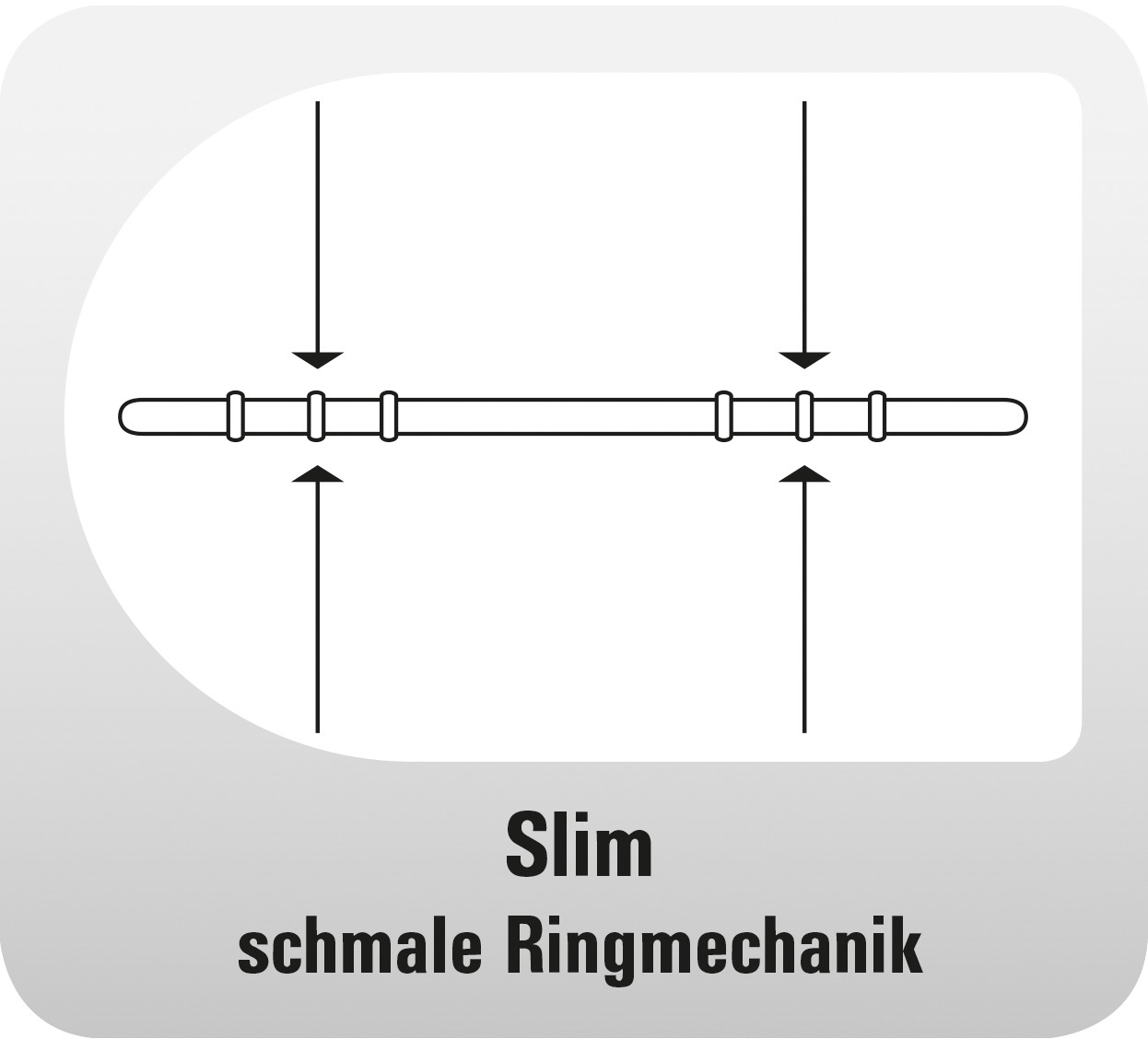 CHRONOPLAN Standard Einst. Slim 50107Z.25 simili-cuir noir A5