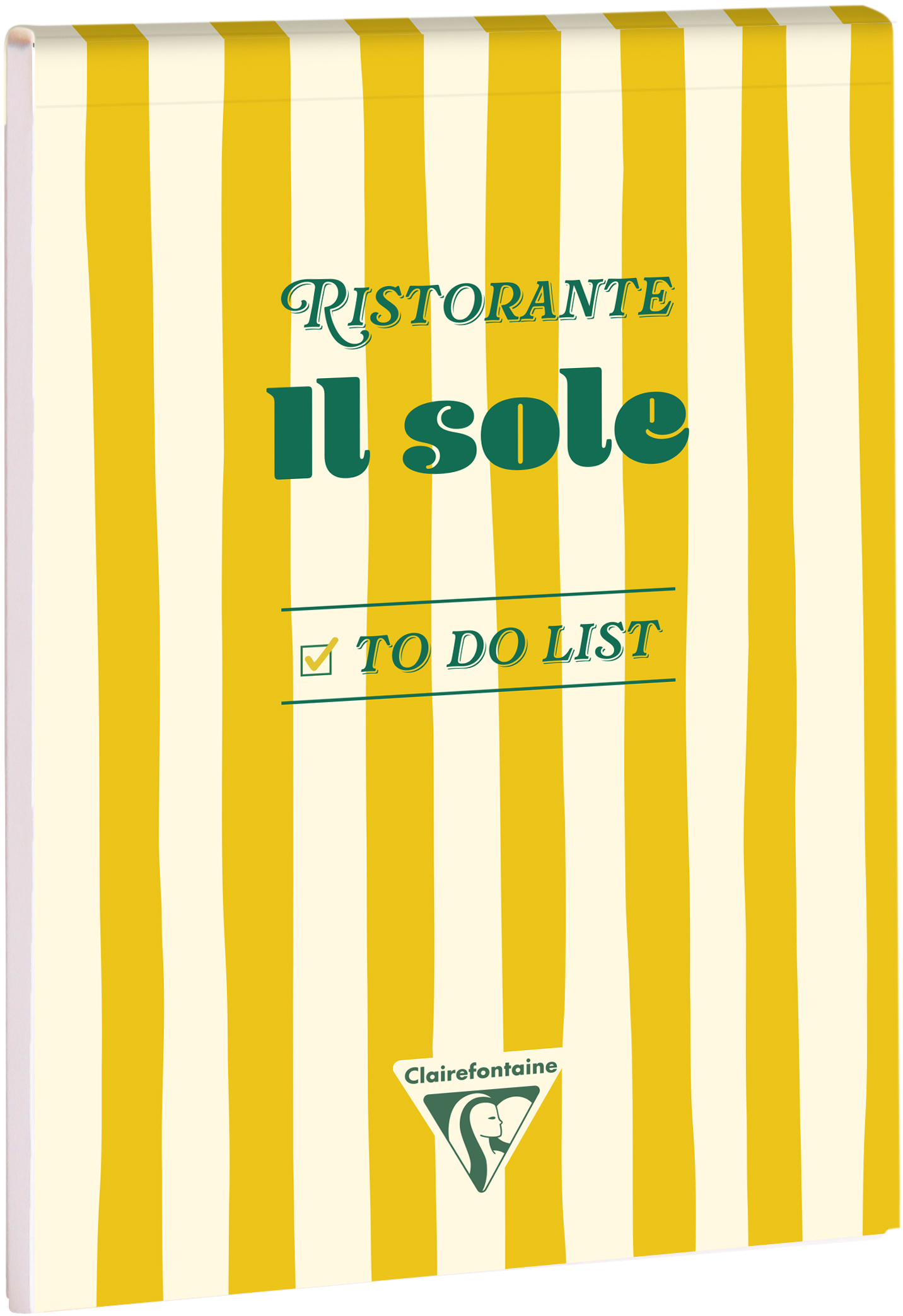 photo CLAIREFONTAINE Bloc-notes DolceAmore A5 116270C liste ToDo jaune 52 feuilles