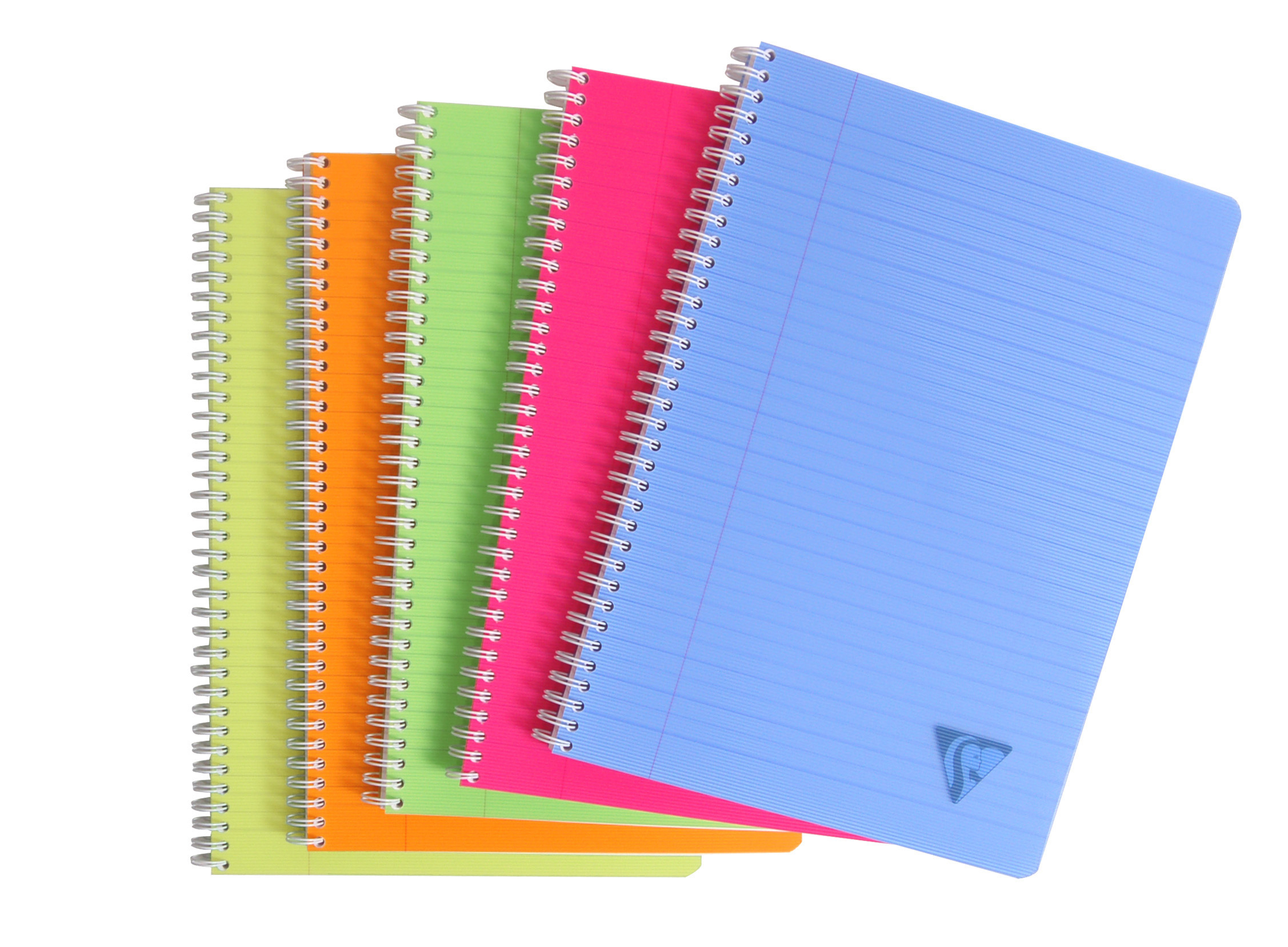 photo CLAIREFONTAINE Cahier spirale A4 328146C ass., ligné 90 feuil.