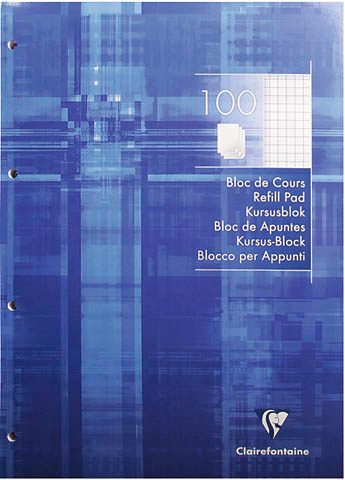 CLAIREFONTAINE Bloc Classeur A4 5816 5mm 100 feuilles