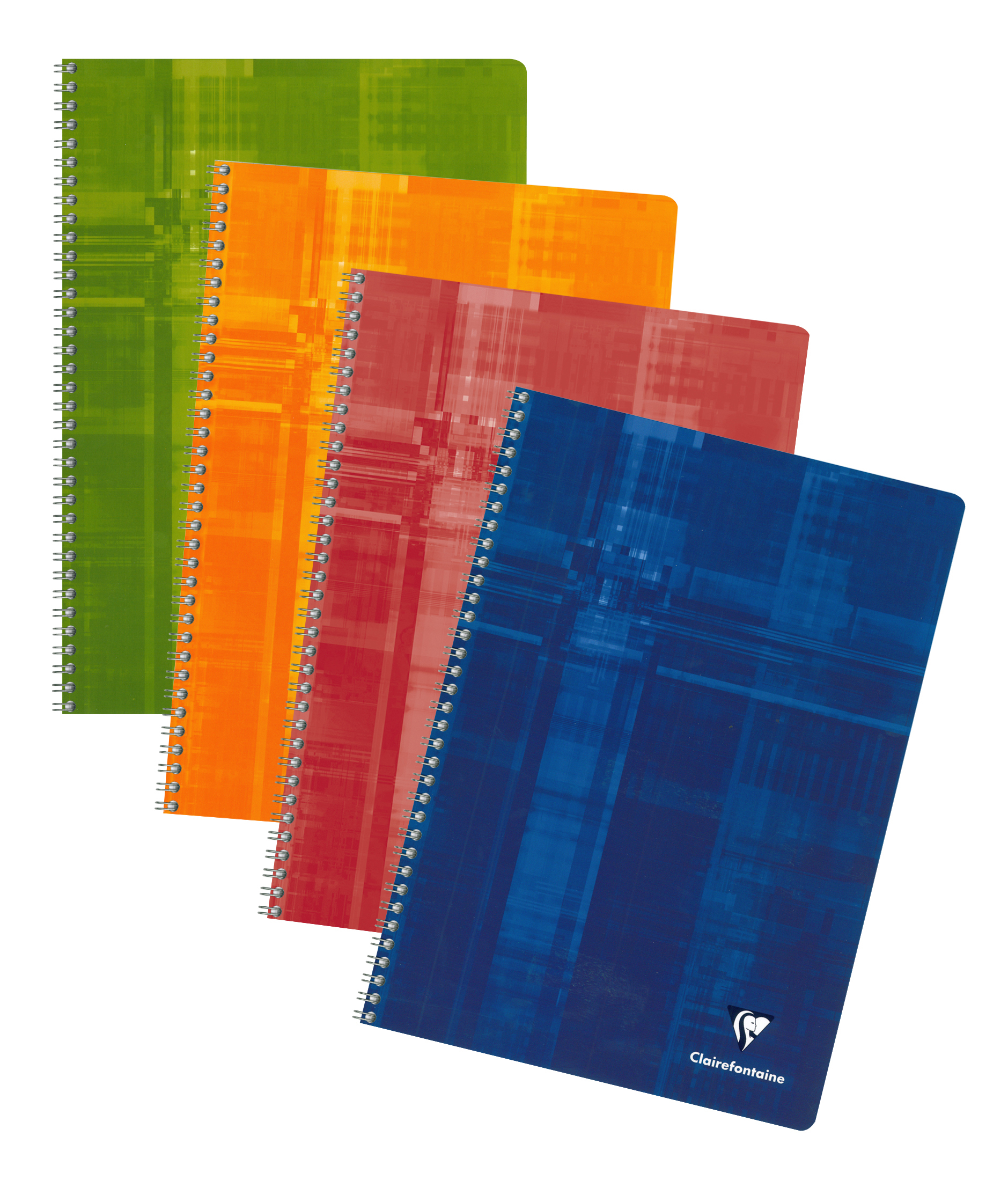 photo CLAIREFONTAINE Cahier spirale A4 8146C ass., ligné 50 feuil.