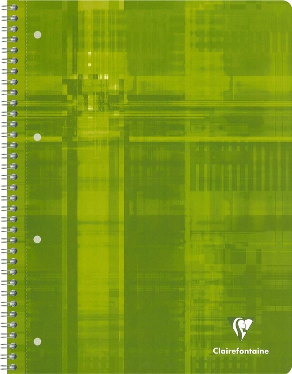 photo CLAIREFONTAINE Cahier spirale Studium A4 8256C ass., ligné 80 feui.