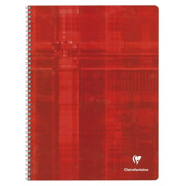 CLAIREFONTAINE Carnet spirale ass. A4 8342 5mm, quadrillé 50 feuilles