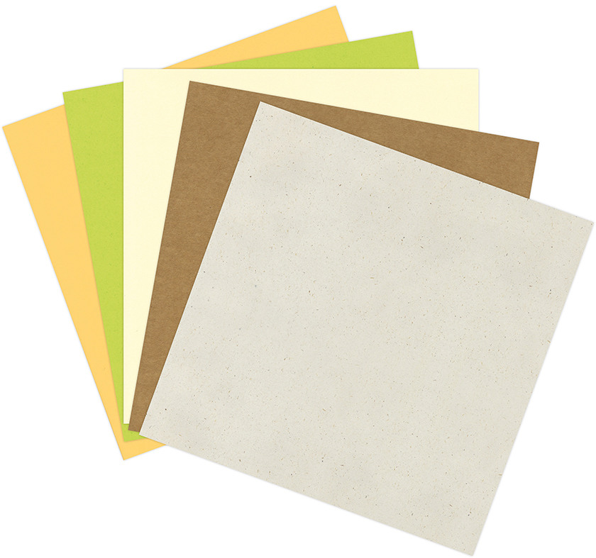 CLAIREFONTAINE Papier à découper 30.5x30.5cm 95739C uni, 210g 5 feuilles