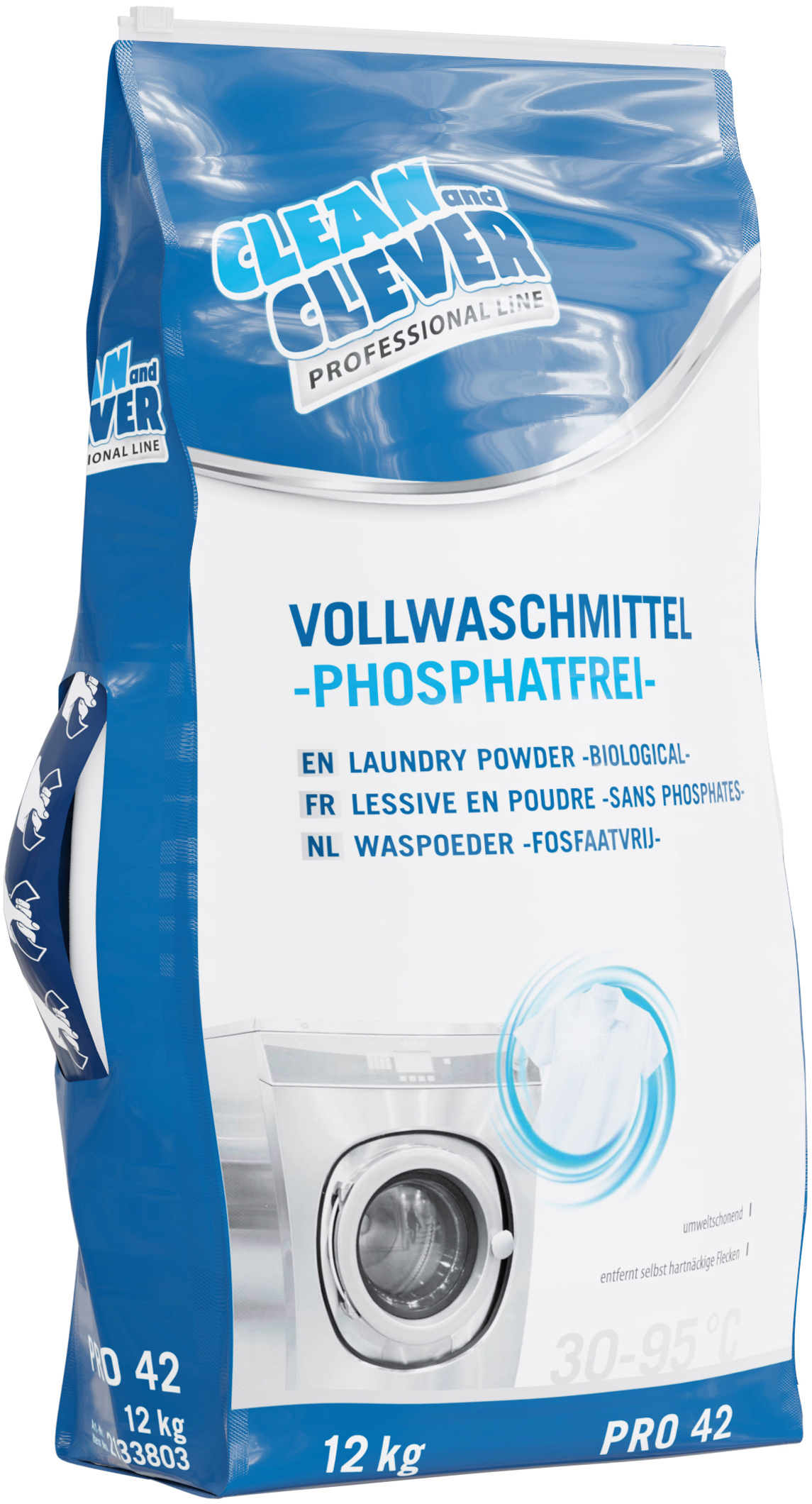 photo CLEAN AND CLEVER Lessive complète PRO42 20kg 32881 sans phosphate