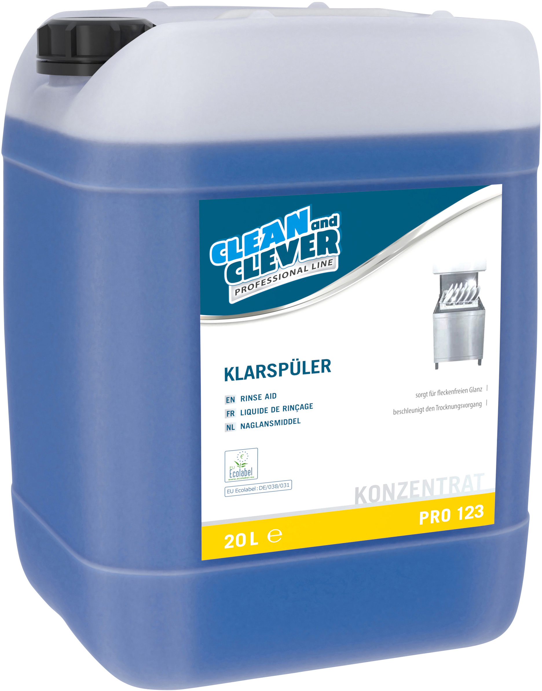 photo CLEAN AND CLEVER Produit rinçage sauer 20lt 37648 PRO123 concentré