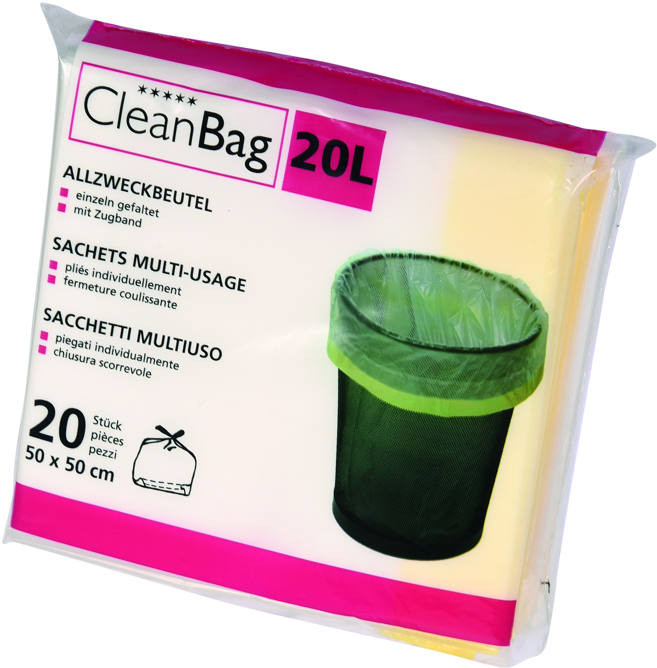 CLEANBAG Sachets multi-usage 2570 20l, 20 pcs.