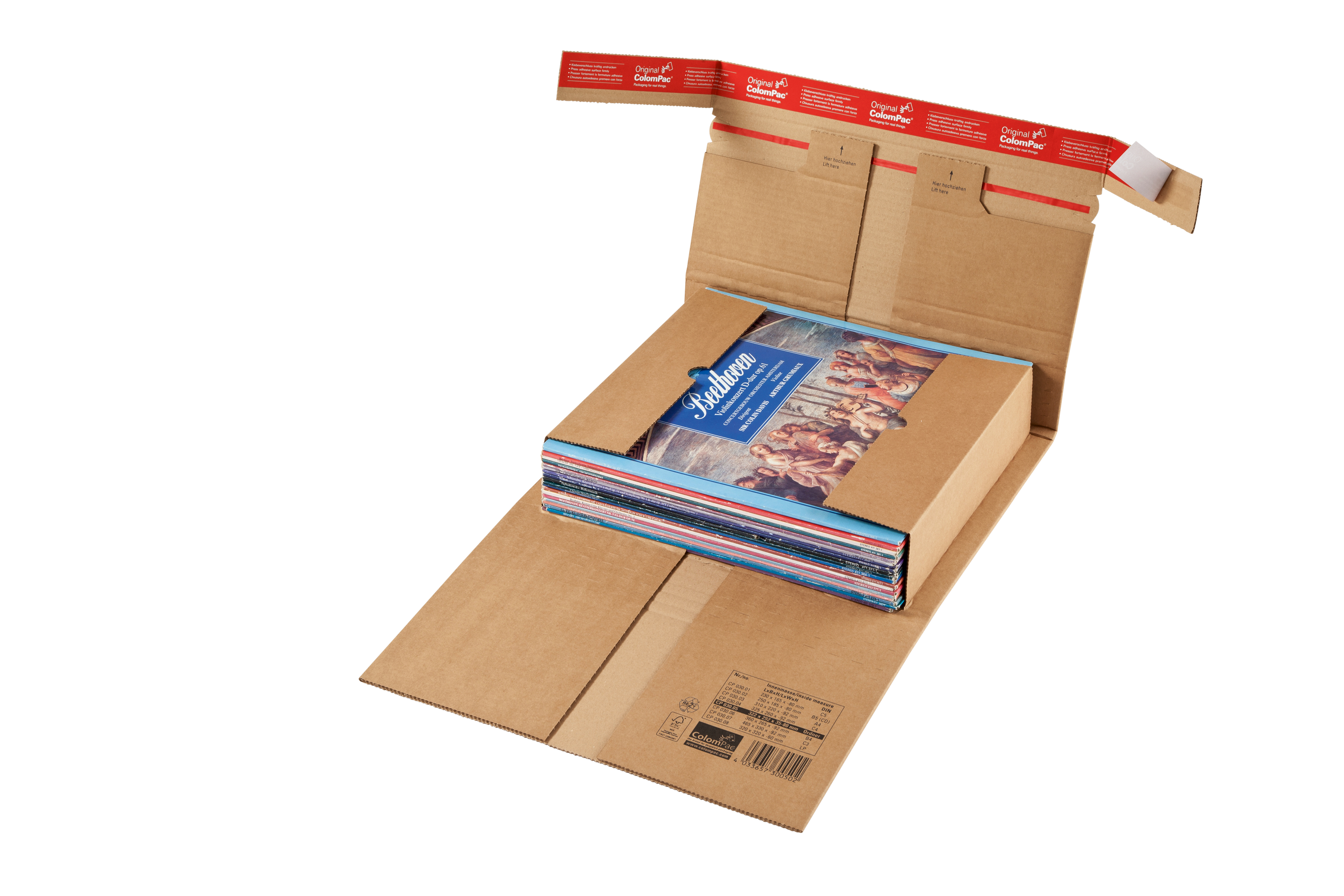 COLOMPAC Emballage univ. A4 2053523 310x220x92mm brun 20 pcs.