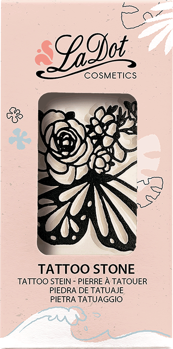 COLOP LaDot tampon de tatouage 165822 rose butterfly grand rose butterfly grand