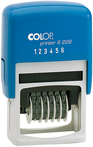 COLOP Tampon nombres S226 6 chiffres 4mm