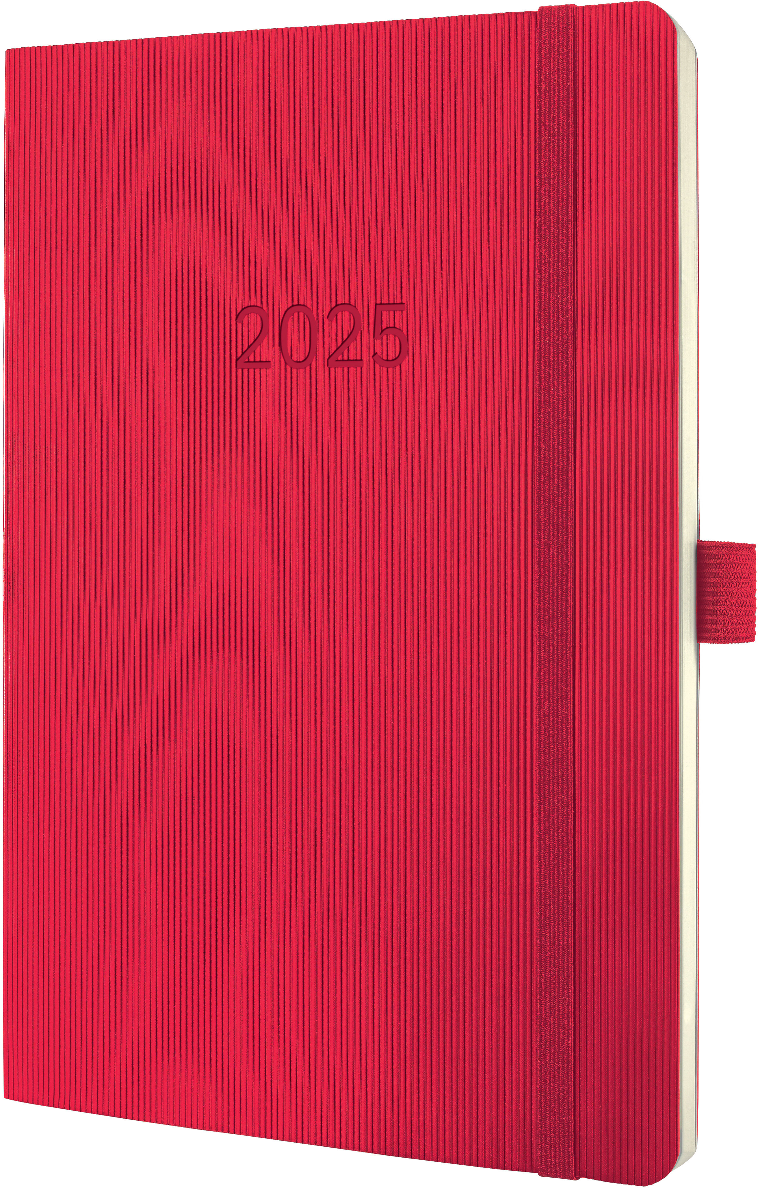 CONCEPTUM Calendrier semainier 2025 C2534 1S/2P rouge 21x13.5cm