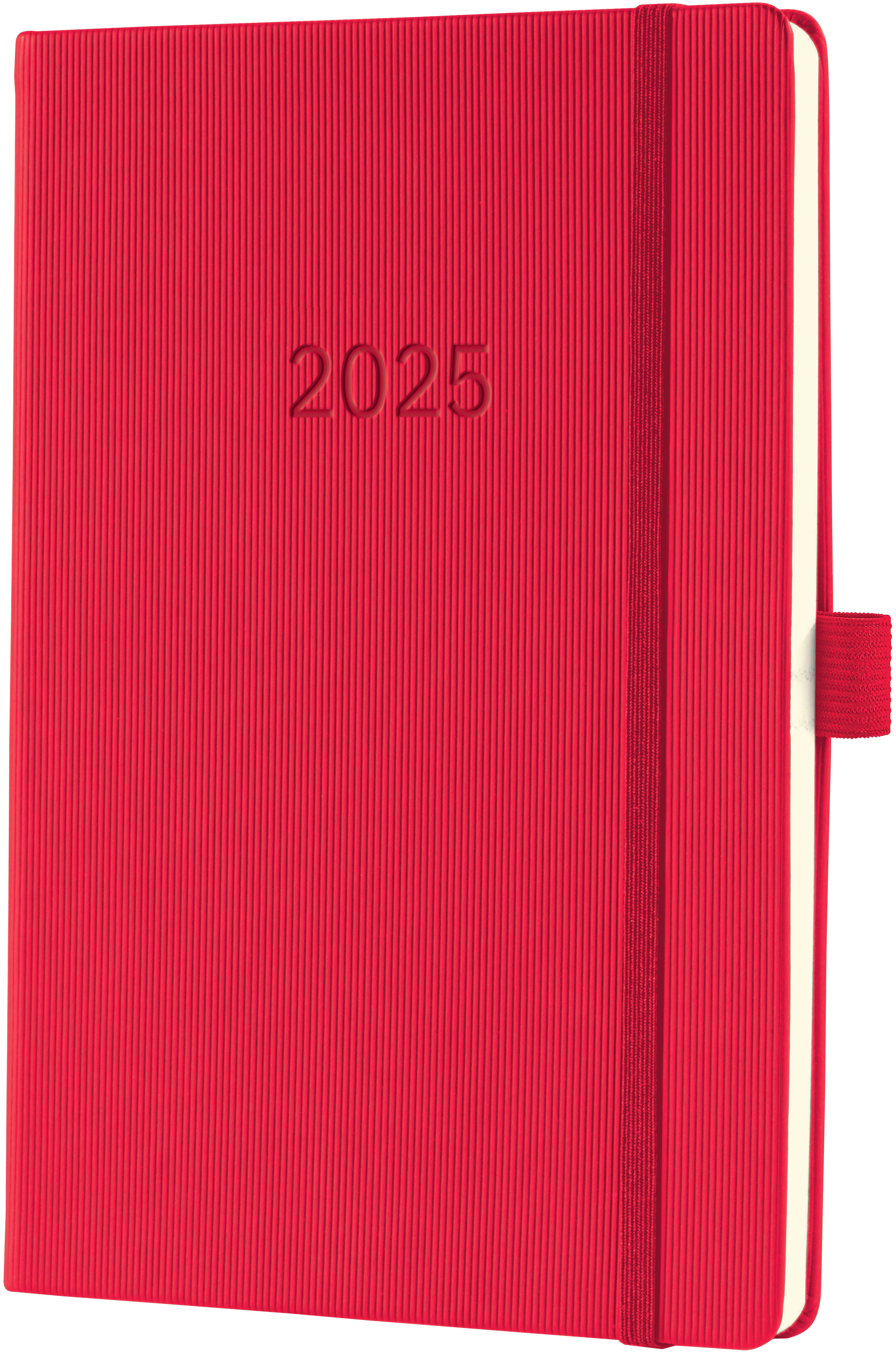 CONCEPTUM Calendrier semainier 2025 C2564 1S/2P rouge 21.3x14.8cm