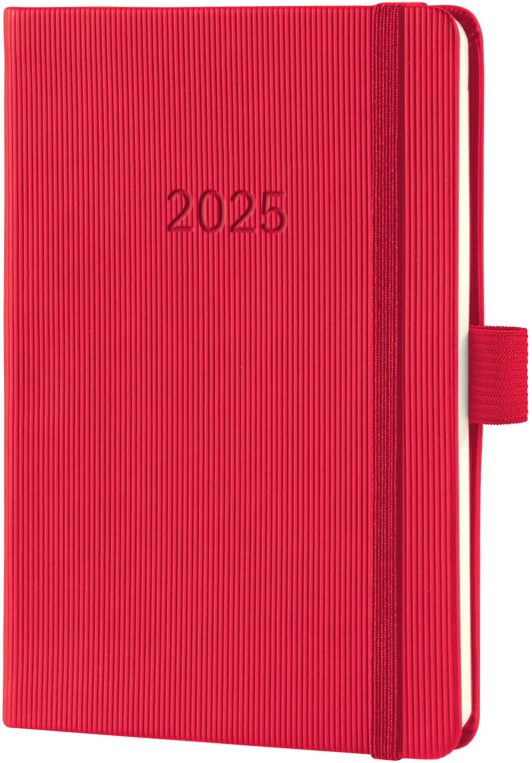 CONCEPTUM Calendrier semainier 2025 C2565 1S/2P rouge 15.1x10.8cm